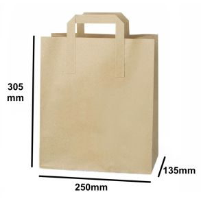 Large Kraft SOS Carrier Bag